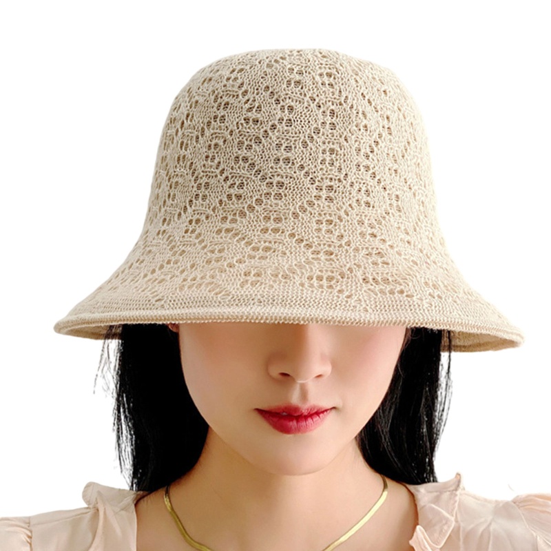 Nón Tai Bèo Rộng Vành Chống Nắng Thiết Kế Đục Lỗ Thanh Lịch Cho Hoạt Động Ngoài Trời