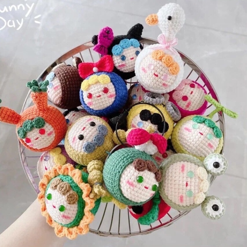 Móc Khóa Len Em Bé Cute Ver 2