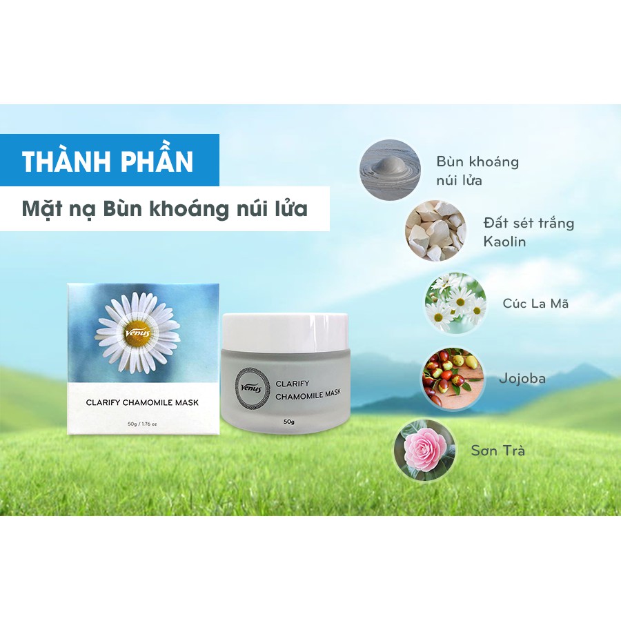 Mặt nạ Bùn khoáng núi lửa Cúc La Mã