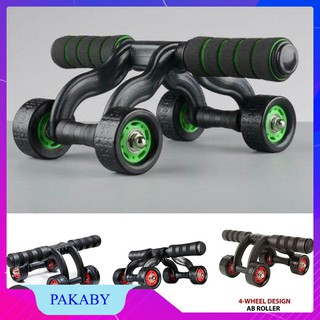 Con lăn 4 bánh tập cơ bụng, con lăn tập gym cái thiện cơ bụng nhanh chóng hơn [Cam kết chất lượng]