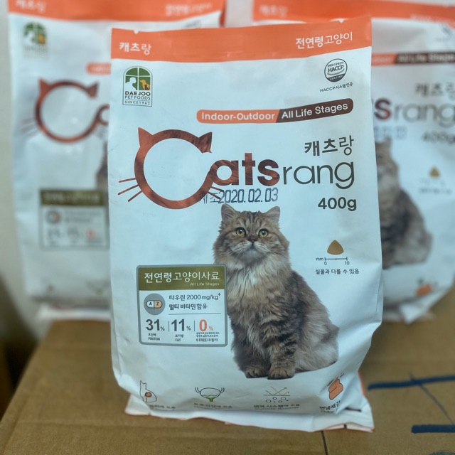 400gr Catsrang thức ăn cho mèo nhập khẩu Hàn Quốc