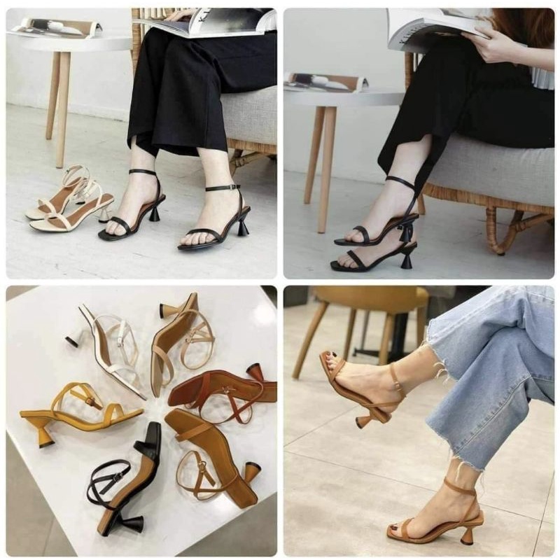 Sandal gót ly 5cm