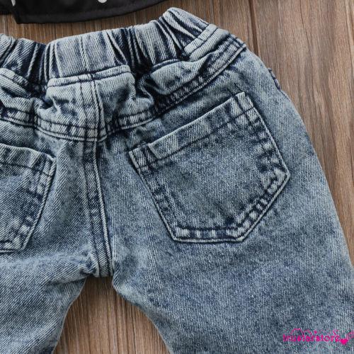 Quần Jeans rách dài kiểu dáng thời trang cho trẻ em