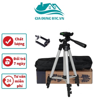 Gậy chụp ảnh 3 chân tripod 3110 kiêm giá đỡ điện thoại - Gậy chụp ảnh Tripod nhôm cao cấp, tặng kèm bao đựng-Lỗi 1 đổi 1