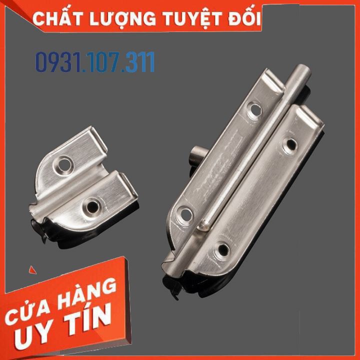 Chốt khóa cửa, then khóa cửa bằng vật liệu thép không gỉ K07 loại 6 inch bền bỉ và chắc chắn.