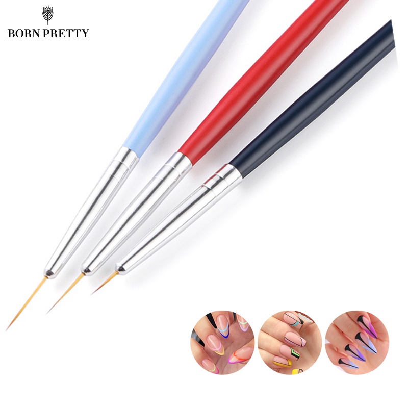 Set 3 cọ vẽ móng tay 3D BORN PRETTY chuyên nghiệp
