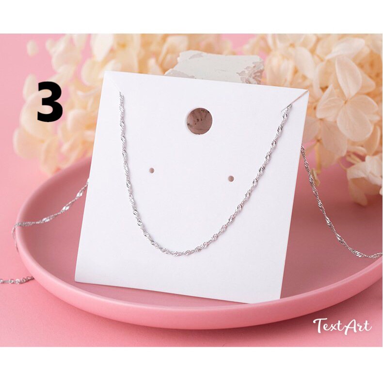 Dây Chuyền Đơn Không Mặt Bạc 925 VCVA01 Twenty Silver. Vòng Cổ Trơn Bạc Nữ 925