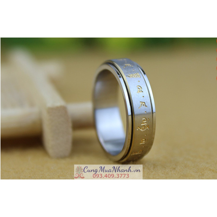 Nhẫn Khắc Thần Chú Dzambal Phật Giáo Tây Tạng - NH195
