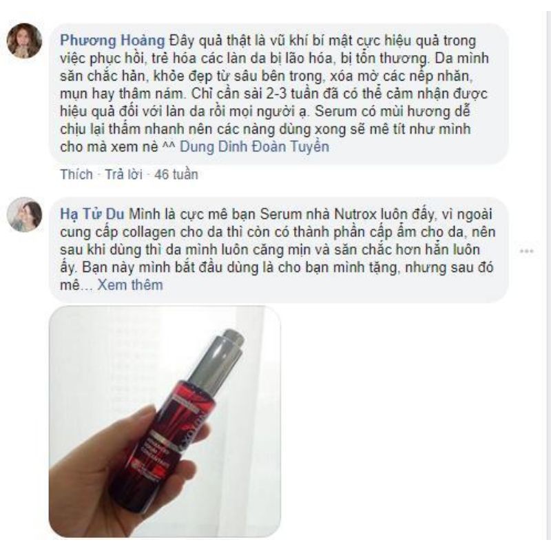 CHÍNH HÃNG Serum chuyên NGĂN NGỪA LÃO HÓA thương hiệu Nutox 30ml