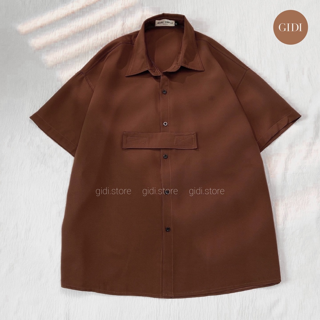 Set đồ DELY Nam Nữ Unisex áo sơ mi tay lỡ và quần short - Vải Cotton Lụa Form Rộng Phong Cách Ulzzang