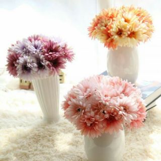 Hoa giả hoa đồng tiền bó 7 bông