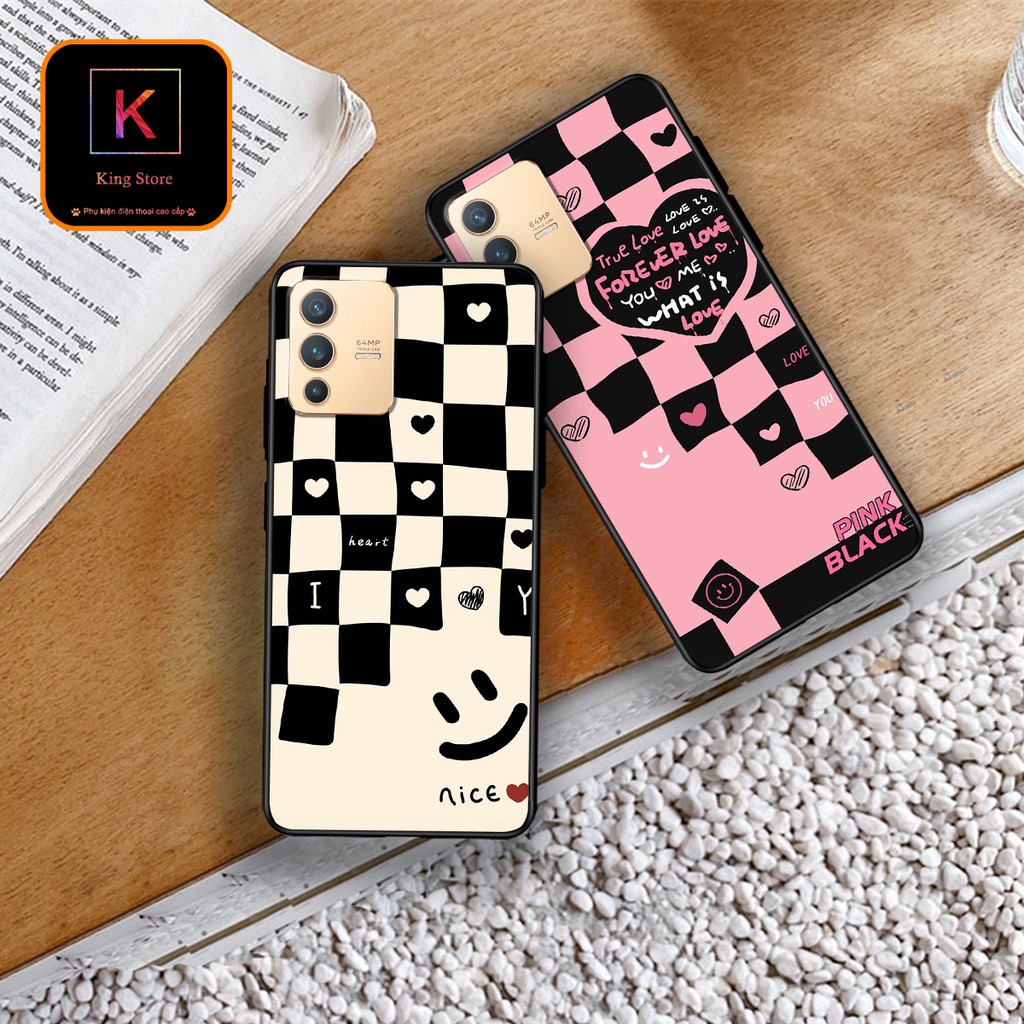 Ốp lưng Vivo V23 5G - Vivo V23e - Ốp in hình họa tiết caro bền, đẹp