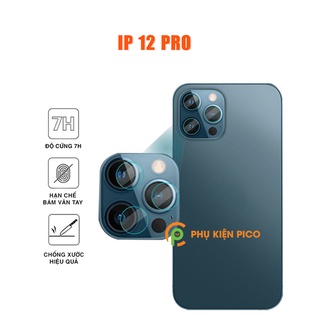 Cường lực mắt camera Iphone 12 Pro độ cứng 7H chống trầy xước - Dán camera Iphone 12 Pro