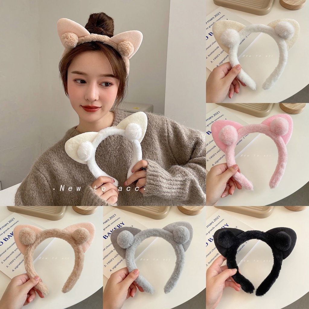 Băng đô cài tóc rửa mặt Phủ Lông Dễ Thương Thời Trang Cho Nữ 2022