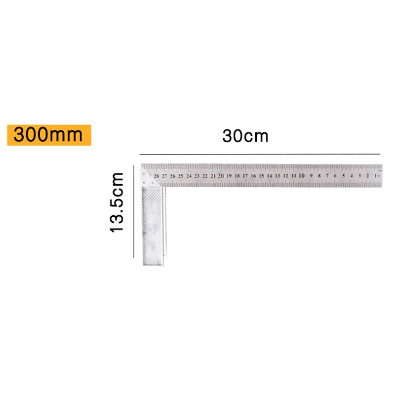 Thước đo góc hình chữ L 250mm-600mm