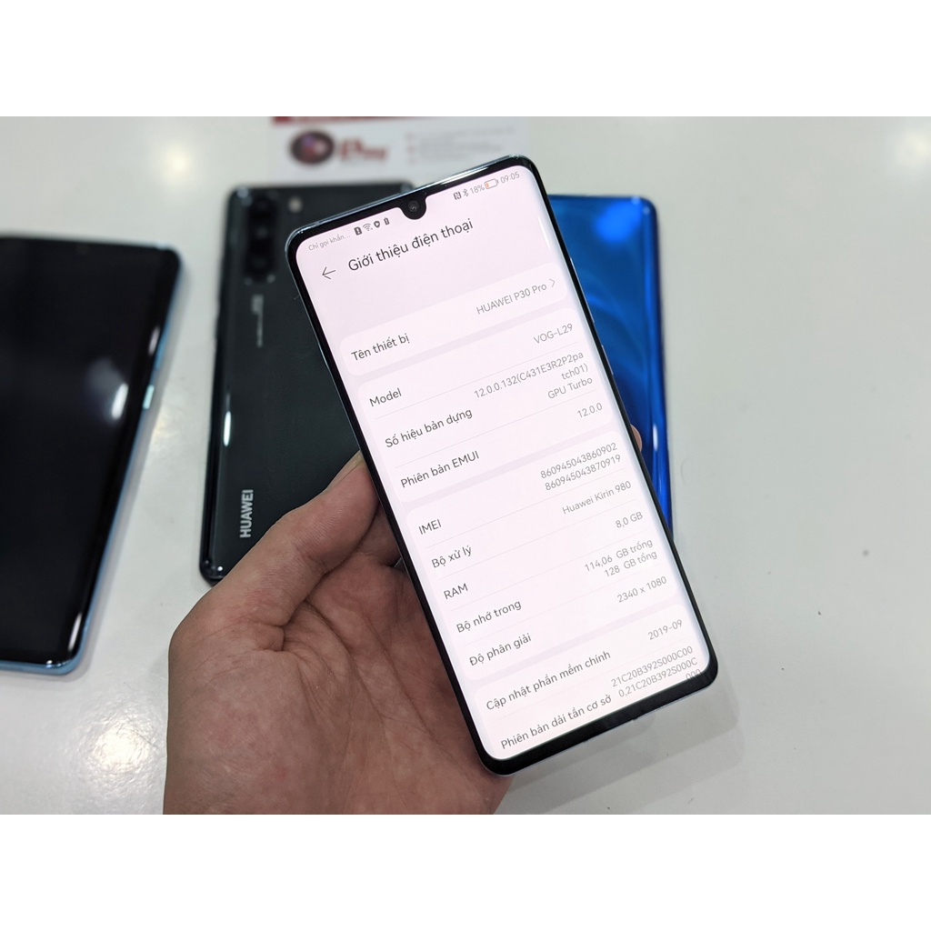 Điện thoại Huawei P30 Pro quốc tế 2 sim 8/128GB+256GB full google | Zin không ám kèm sạc nhanh tại Playmobile