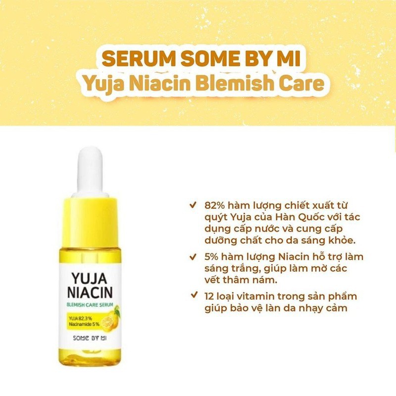 Quà tặng 8-3 Bộ mỹ phẩm dưỡng trắng cấp ẩm MOON21 Some By Mi Yuja Niacin 30 Days Brightening Solution 4-Step Mini Kit