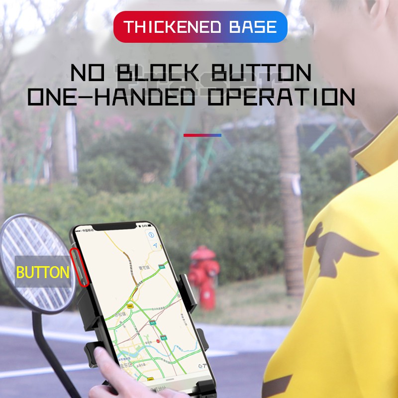 Giá Đỡ Điện Thoại Xoay 360 Độ Gắn Xe Đạp / Xe Máy Chất Lượng Cao