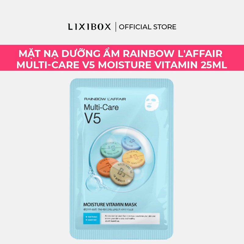 Mặt Nạ Dưỡng Ẩm Rainbow L'affair Multi-Care V5 Moisture Vitamin 25ml