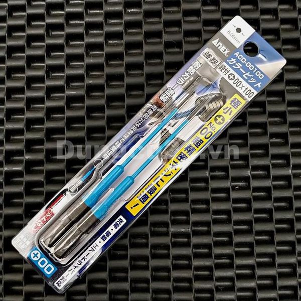 Vỉ  mũi vít ANEX ACD-00100 +00x100mm Nhật Bản