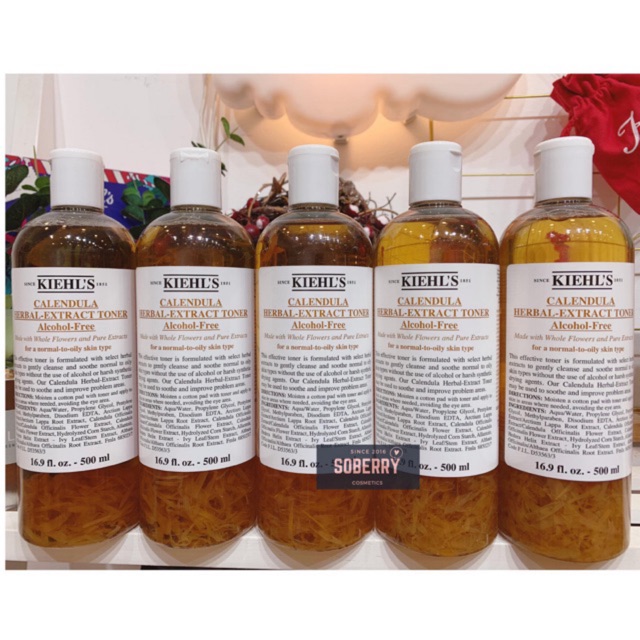 Nước cân bằng hoa cúc Kiehls Calendula Herbal Extract Alcohol-free Toner 250ml/500ml | BigBuy360 - bigbuy360.vn