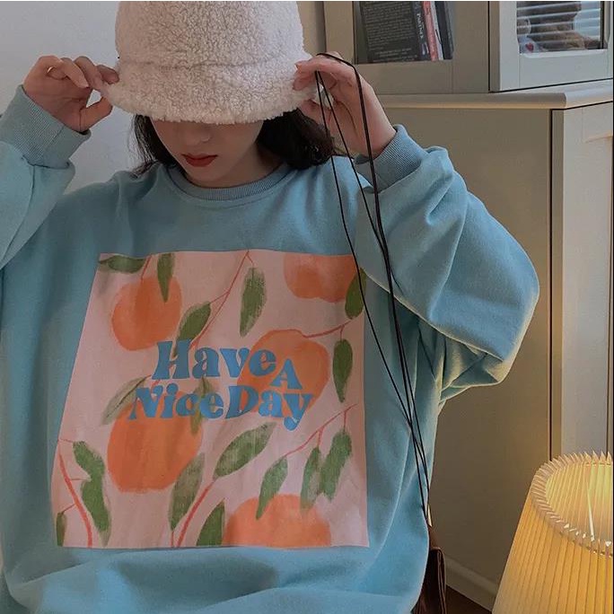 Áo Sweater Tay Dài Dáng Rộng Phong Cách Nhật Bản 2021 | BigBuy360 - bigbuy360.vn