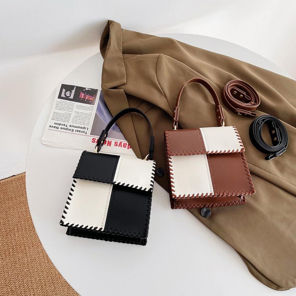 Túi tự làm, Túi handmade tự đan DA16 da PU Kawaii_Handmade