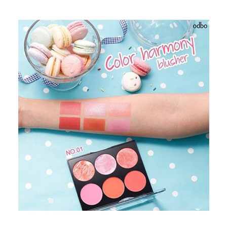 Phấn má hồng Odbo Color Harmony Blusher OD166