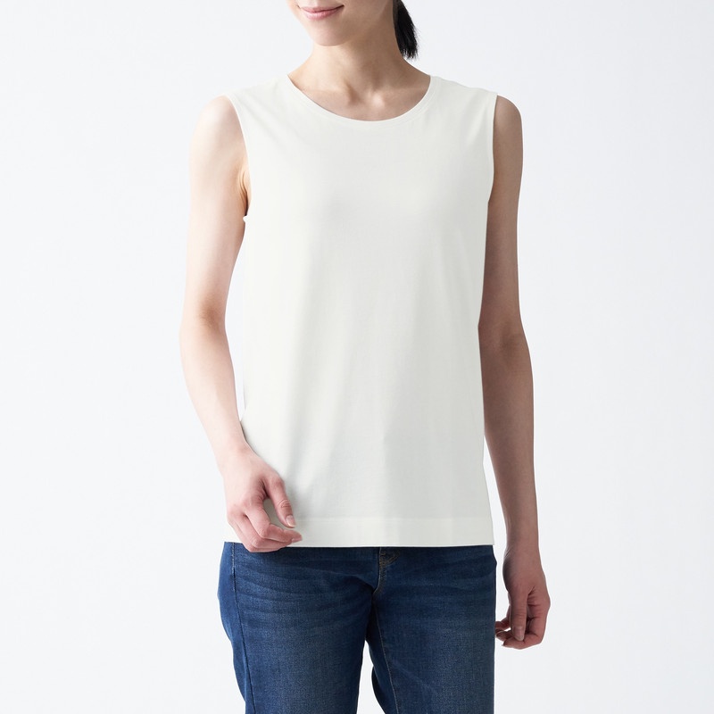 Muji Áo Ba Lỗ Cotton Rayon