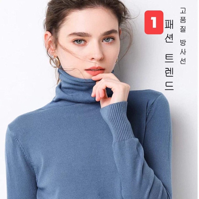 áo len cổ lọ