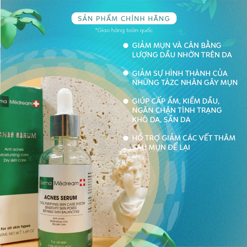 Serum Mụn Đầu Đen, Thu Nhỏ Lỗ Chân Lông Acnes Derma Me'Dream - Chai 50ml