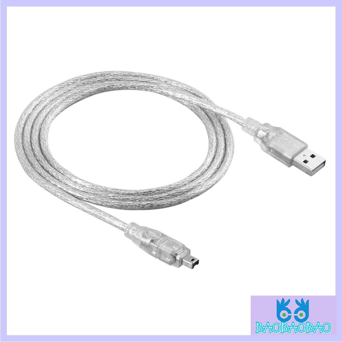 Dây Cáp Chuyển Đổi 1.2m Usb 2.0 Sang Fireire Ieee 1394 4 Pin Male I