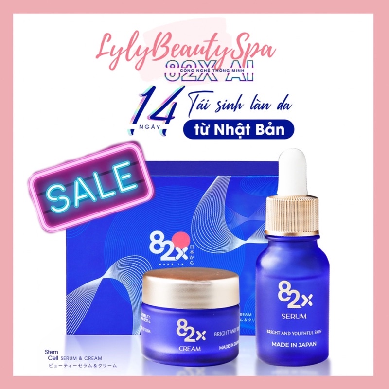 Kem Dưỡng Serum Dưỡng Da Al Stem Cell 82x Cao Cấp Nhật Bản Trẻ Hoá Phục Hồi Da Căng Bóng
