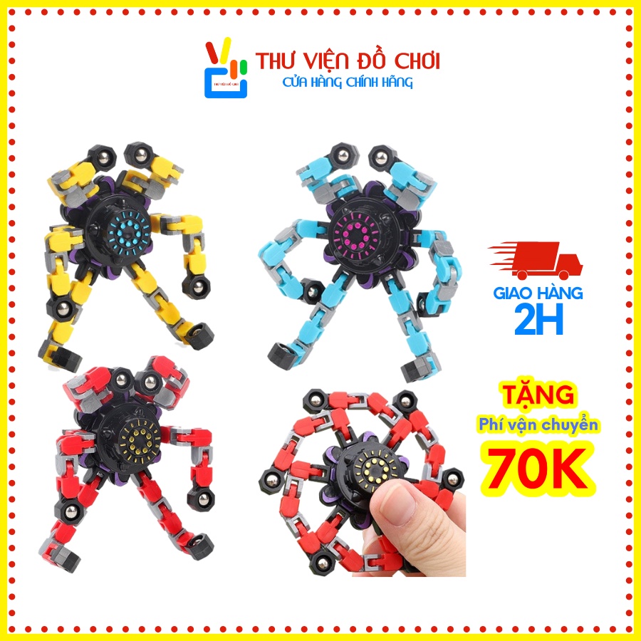 Con Quay Đồ Chơi Robot - Robot Fidget Spinner -Spinner Biến Hình Robot - Thư Viện Đồ Chơi