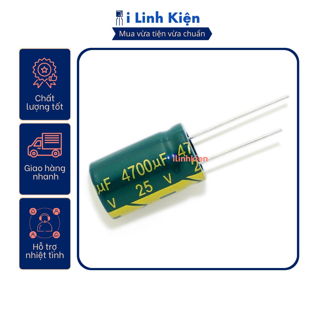 Tụ hóa 25V 47uF-4700uF tần số cao
