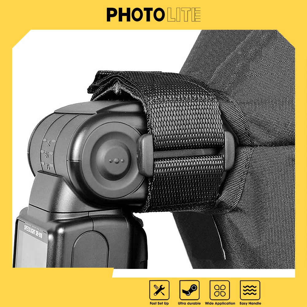 Tản sáng beauty dish 44cm Photolite PA072 cho flash cầm tay, chụp event sự kiện hiệu ứng catch eye ấn tượng