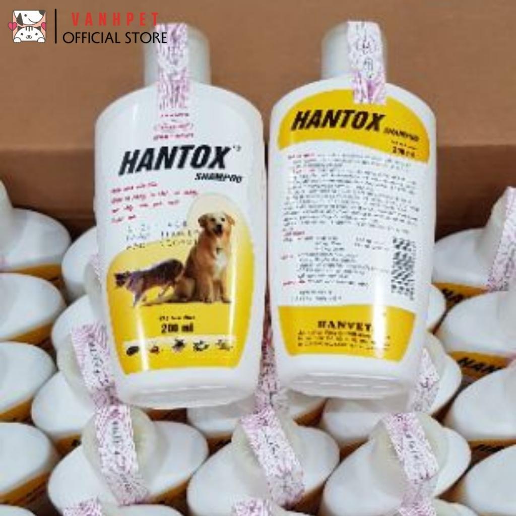 Sữa tắm Hantox diệt bọ chét ve rận trên chó mèo 200ml - vanhpet