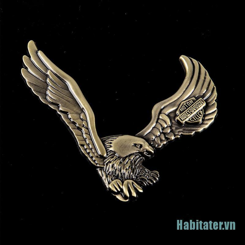 【Habitater】3D Metal Car Sticker Eagle Emblem Badge Auto Body Decals Motorcycle Car Decor