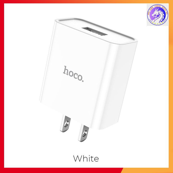 Bộ Sạc 1 Cổng 2.1A Chính Hãng Hoco C81 - Hàng Chính Hãng - Bảo Hành 12 Tháng