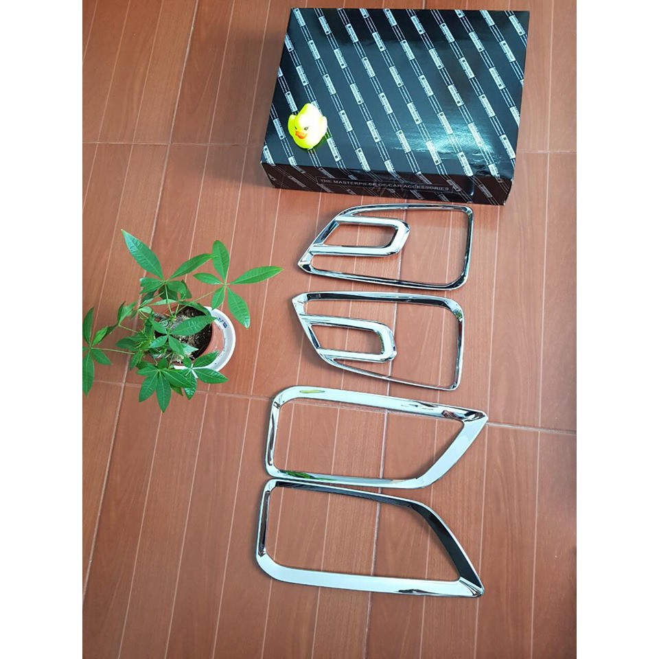 Viền Đèn Gầm Trước Sau Hyundai Kona 2018 2019 2020 2021 Mạ Crom