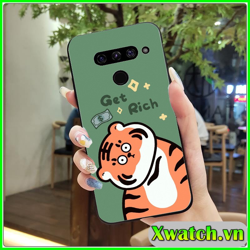 Ốp lưng dẻo LG G6 G7 G8 V30 V40 V50 V60 Q51 G8x V50s Velvet V20 G5 in hình Tiger