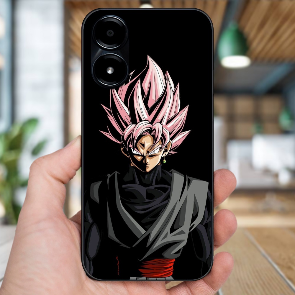 Ốp lưng Vivo Y02s viền đen in hình Goku Dragon Ball
