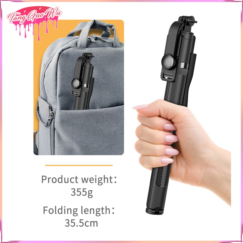 Gậy Chụp Ảnh Tự Sướng Bằng Nhôm Kết Nối Bluetooth Không Dây Xoay 360 Độ Có Điều Khiển Từ Xa Điện Thoại | BigBuy360 - bigbuy360.vn