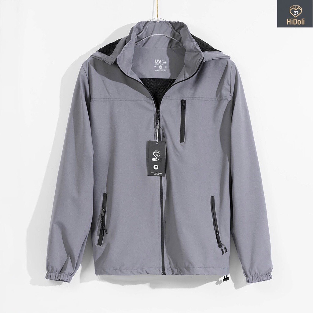 [HÀNG LOẠI ĐẸP] Áo khoác gió nam nữ unisex tráng bạc có mũ tháo rời, chống nước chống nắng cản gió Top Menswear