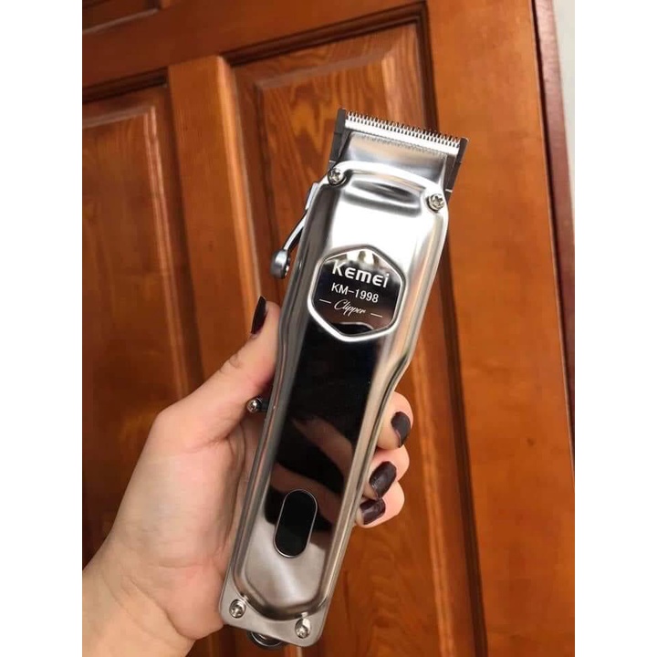 Tông đơ cắt tóc cao cấp Kemei 1998  lưỡi kép cấu tạo từ thép cacbon cao không gỉ sét,sắc bén Tăng Đơ Hớt Tóc Nam