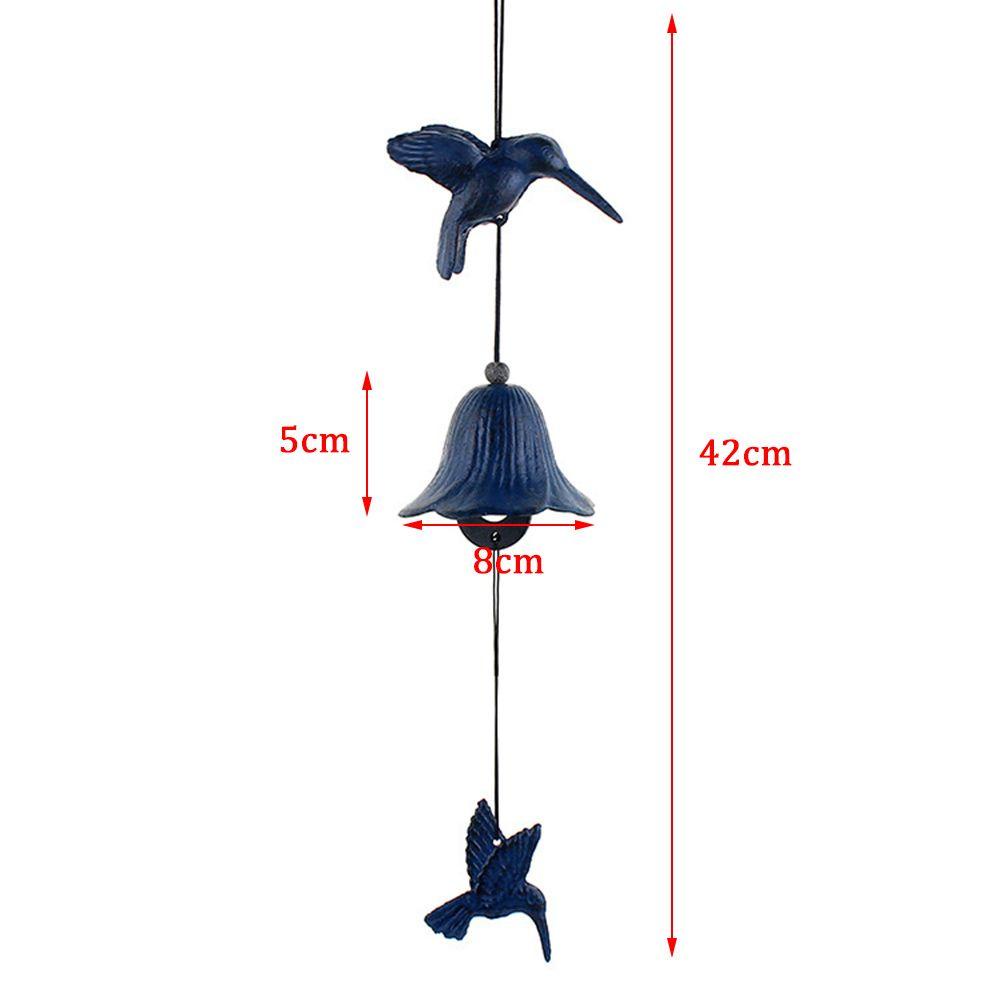 LONTIME Chuông Gió Hình Chim Ruồi Thủ Công Dùng Trang Trí Vườn Nhà