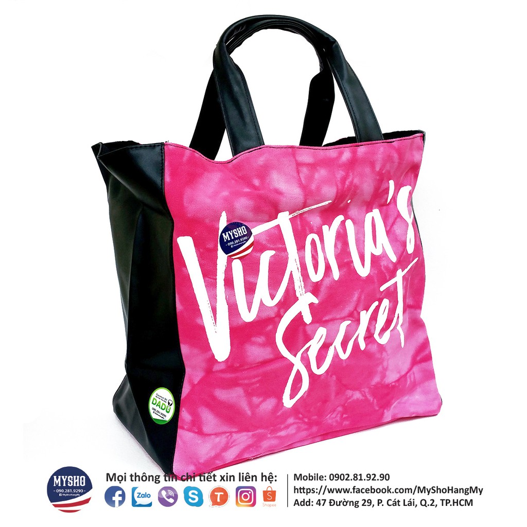 Túi vải Victoria's Secret USA chính hãng - có 4 ngăn chứa đồ tiện dụng