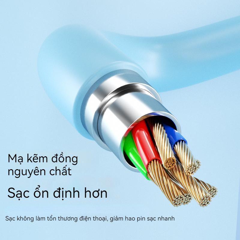 Dây Cáp Sạc Nhanh Loại c 6A Cho Samsung / vivo / oppo / Xiaomi Dài 2m