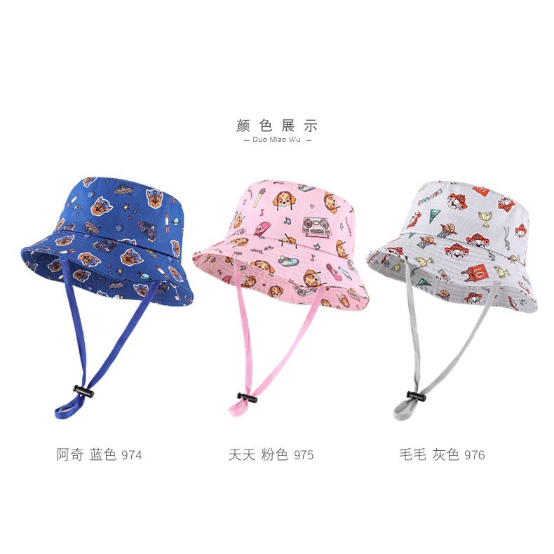 ✙Paw Patrol Nón Tai Bèo Chống Nắng In Hình Chú Chó Cứu Hộ Dễ Thương Cho Bé Trai