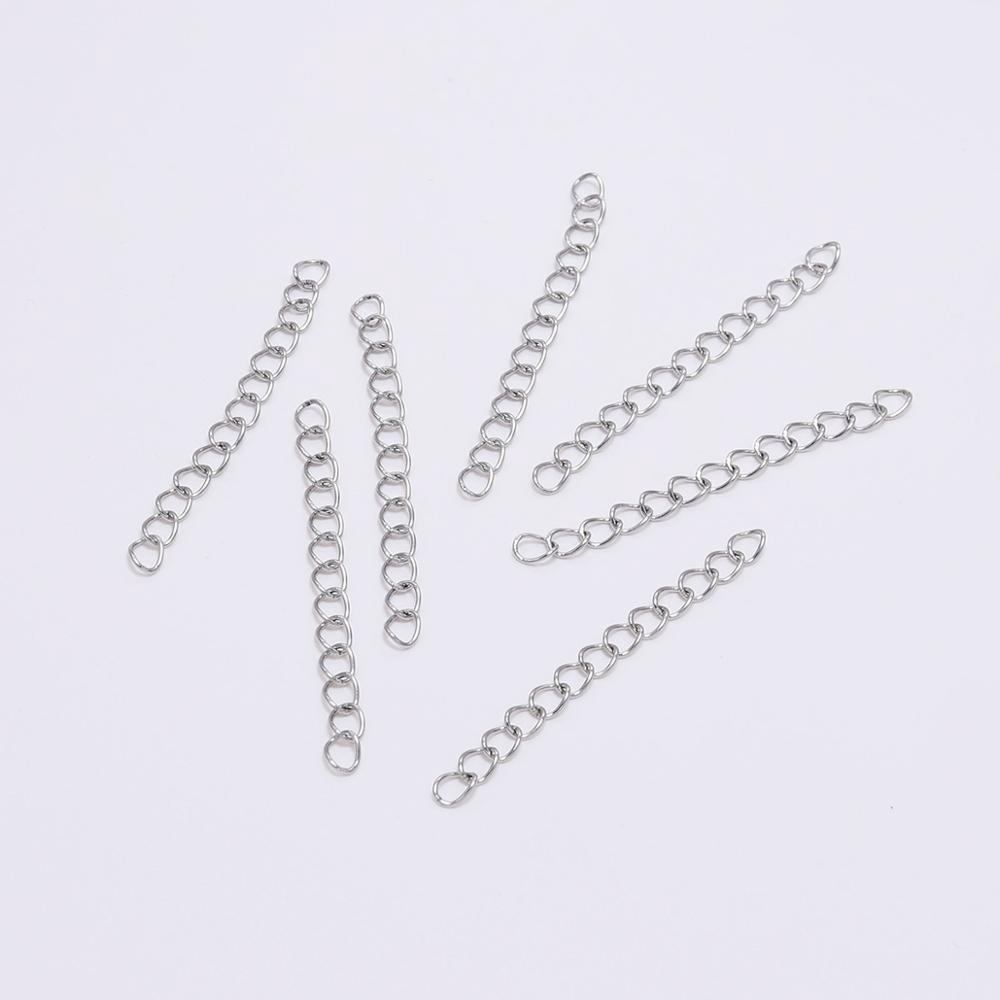 50 cái Chất lượng cao Vòng đeo tay bằng thép không gỉ / Chuỗi mở rộng Vòng cổ